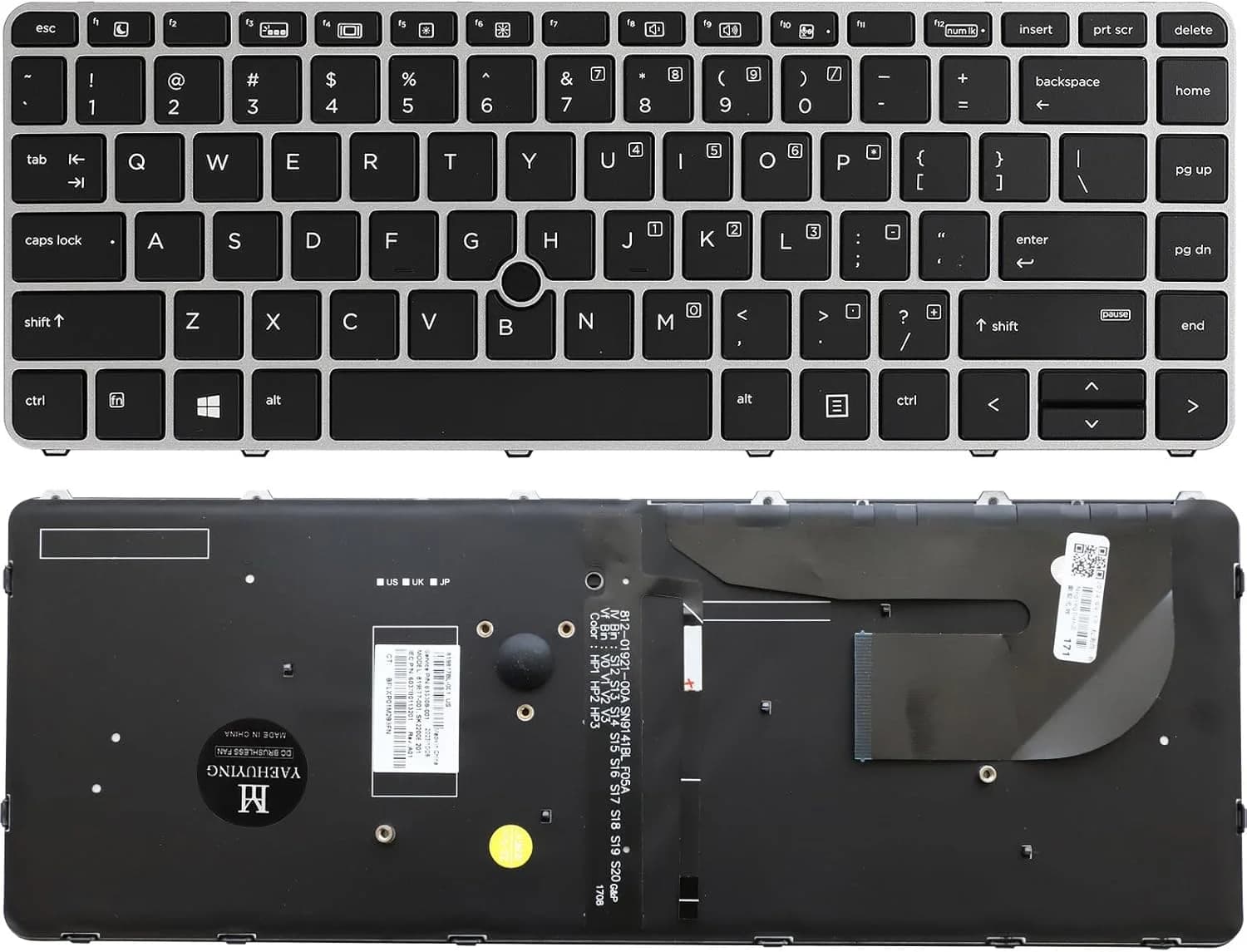 HP EliteBook 840 G3 840 G4 745 G3 G4 backlit keyboard US Layout - 1