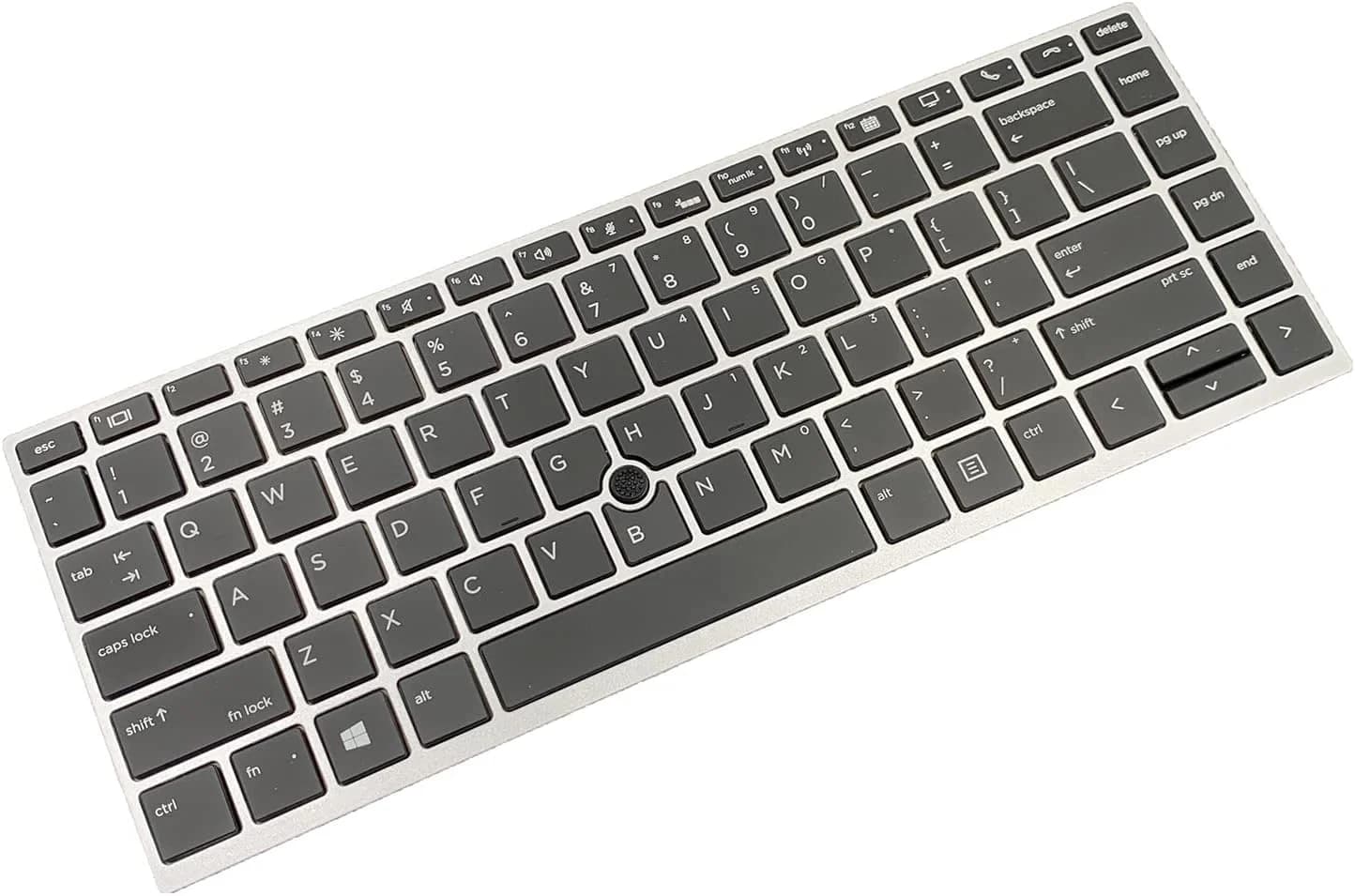 HP EliteBook 840 G5, 846 G5, and 745 G5 with a US layout, silver framekeyboard replacement - 2