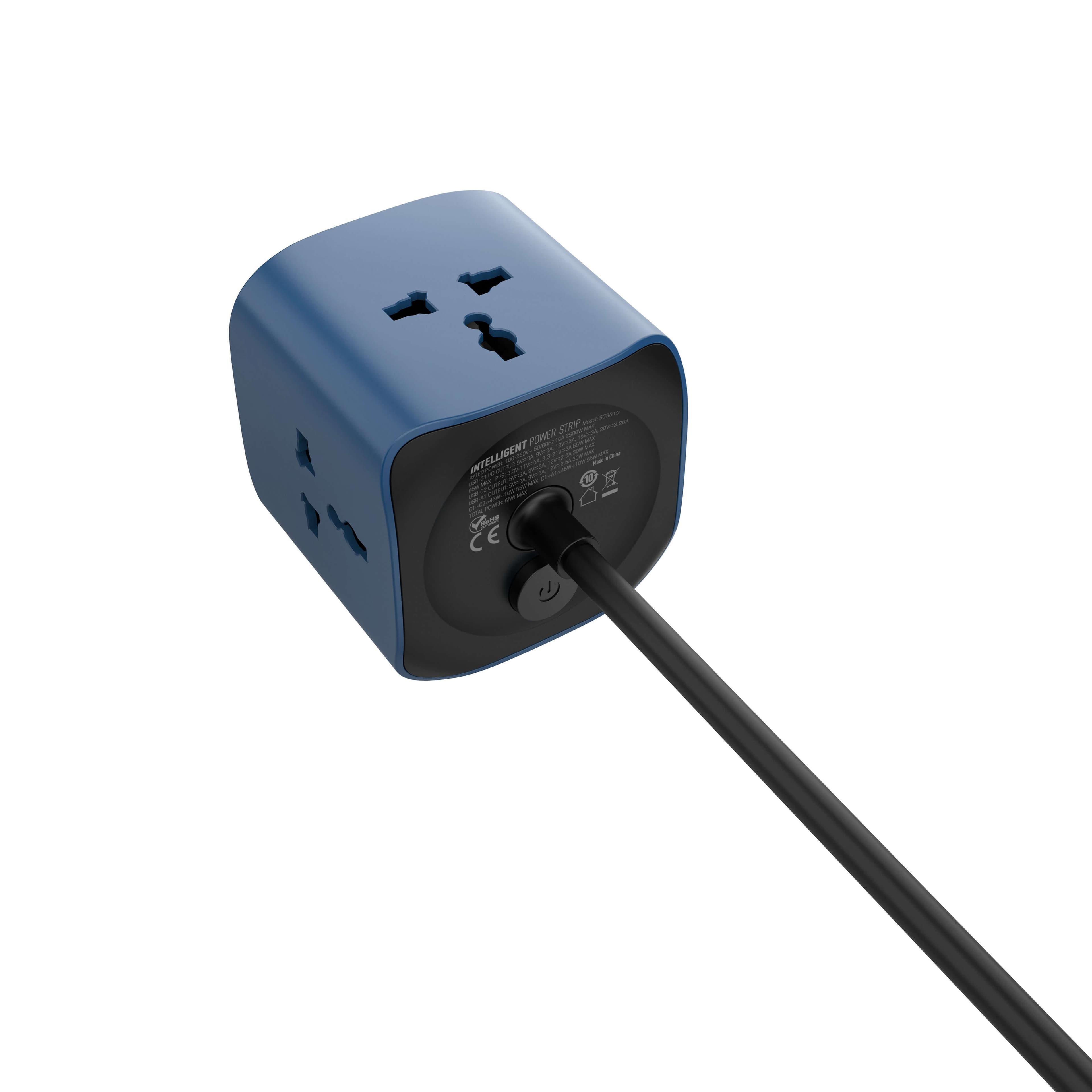 LDNIO SK3370 3-Way Travel-Friendly Cube Power Socket(UK) - 3