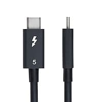 3ft (1m) Thunderbolt 5 Cable, 80Gbps/Up to 120Gbps, 240W PD, 8K 60Hz, Certified Thunderbolt Cable - Compatible w/Thunderbolt 4/USB4/USB-C - 3