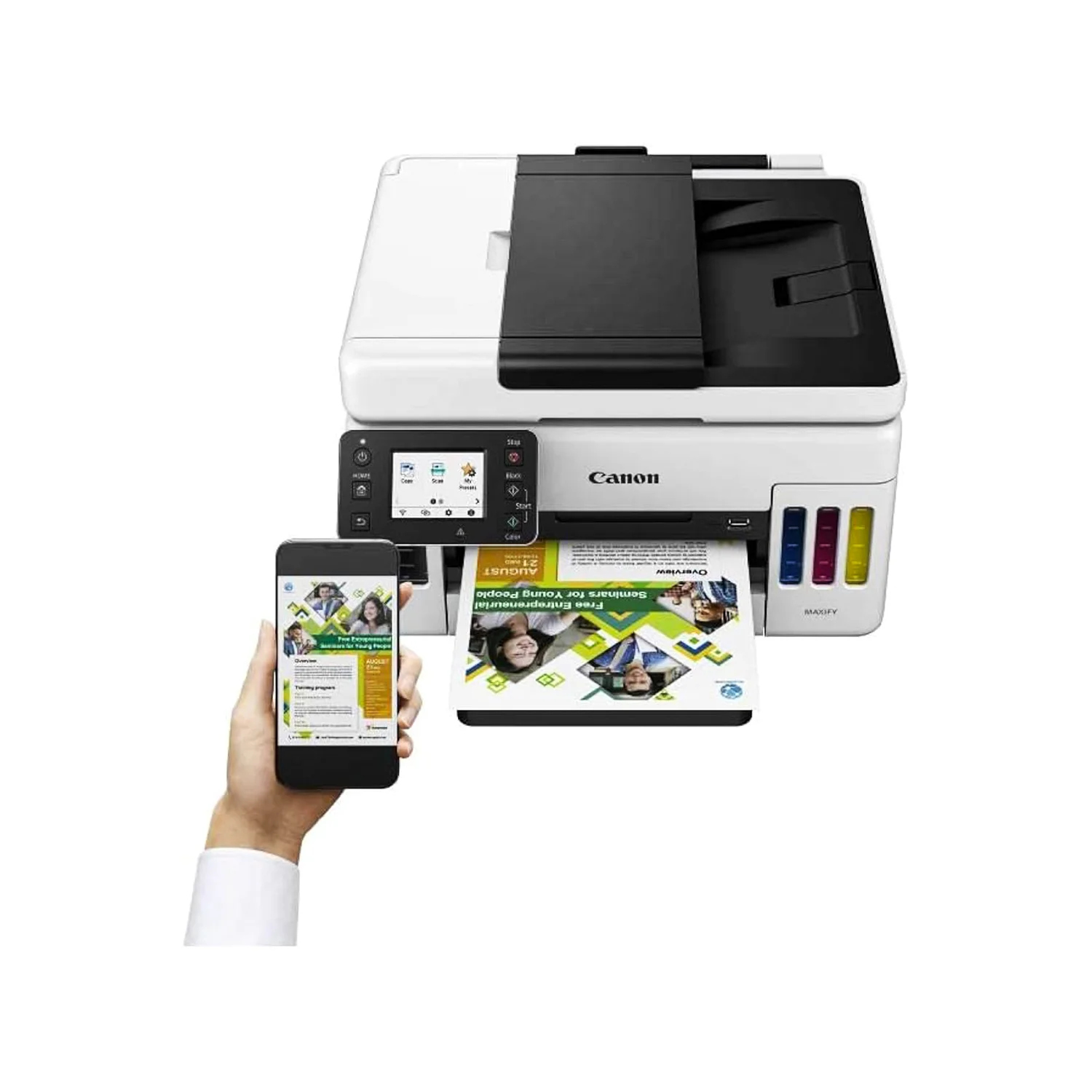 Canon MAXIFY GX6040 MFP Duplex Ink Jet Printer Wi-Fi Ethernet Print Copy Scan and Cloud A4 - 3